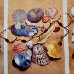       Gifts from the Sea (triptych)
             image 12 x 27
                  [sold]
